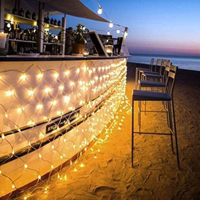 Guirlande Filet Led Lampes Jaune