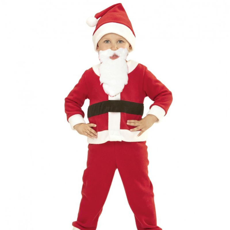 Costume Déguisement De Noël Enfant 3-6 ans - 5 Pièces