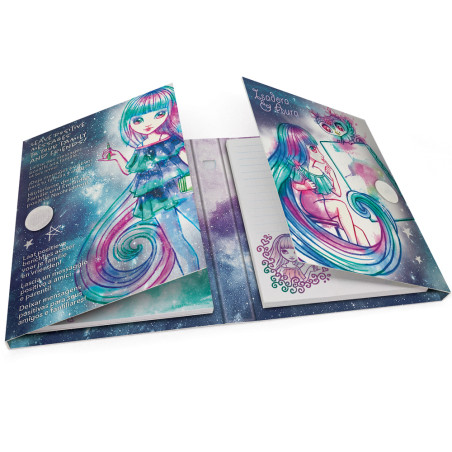 Mini Note Book avec Stylo, Isadora - Nebulous Stars