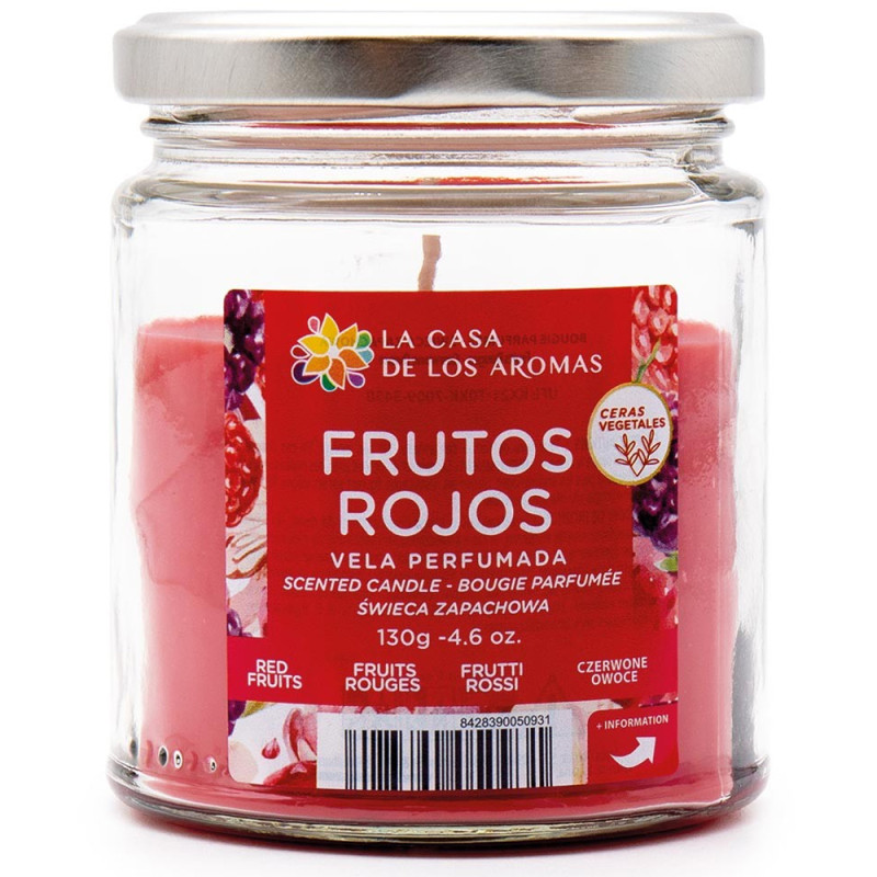 Bougie Parfumée Fruits Rouges, 130gr