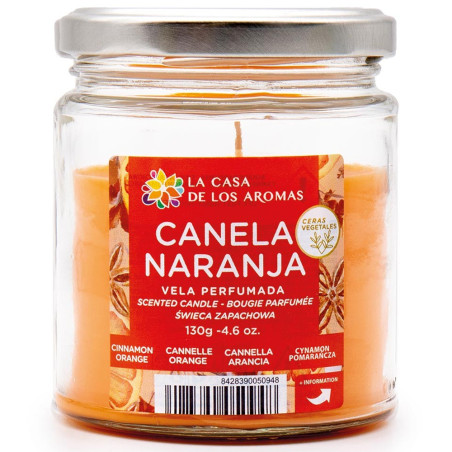 Bougie Parfumée Cannelle Orange, 130gr