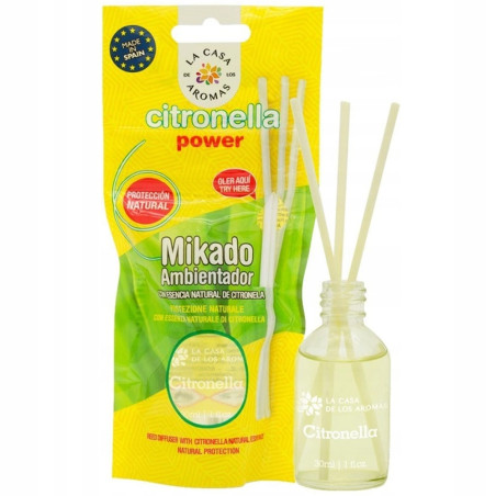 Diffuseur à Roseaux Citronnella Power, 30ml