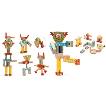 Ze Elastorobot - Jeu De Construction - Djeco