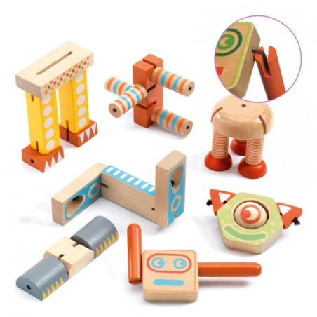 Ze Elastorobot - Jeu De Construction - Djeco
