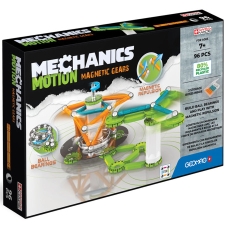Geomag Mechanics Motion Magnetic Gears, 96pcs