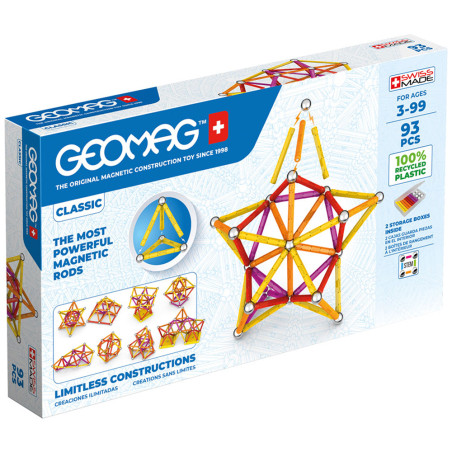 Geomag Classic Supercolor Recycled, 93pcs