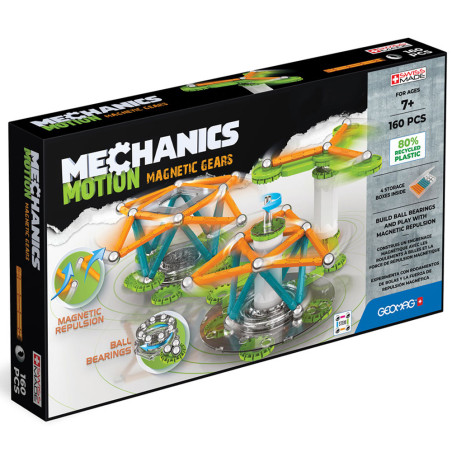 Geomag Mechanics Motion Magnetic Gears, 160pcs