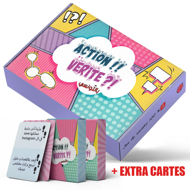 Action Vérité Bitounsi + 108 Extra Cartes - Jeu d'ambiance