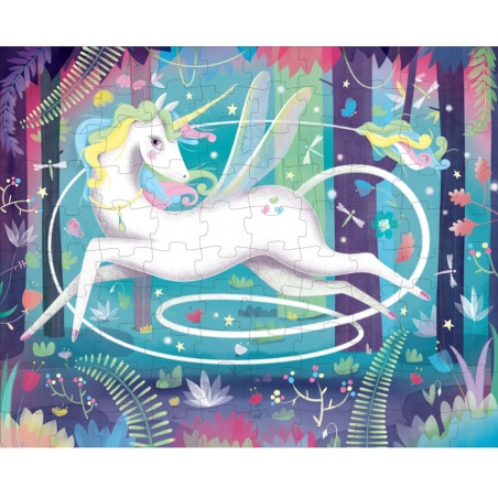 Coffret Livre&Puzzle La Licorne 100pcs - Sassi