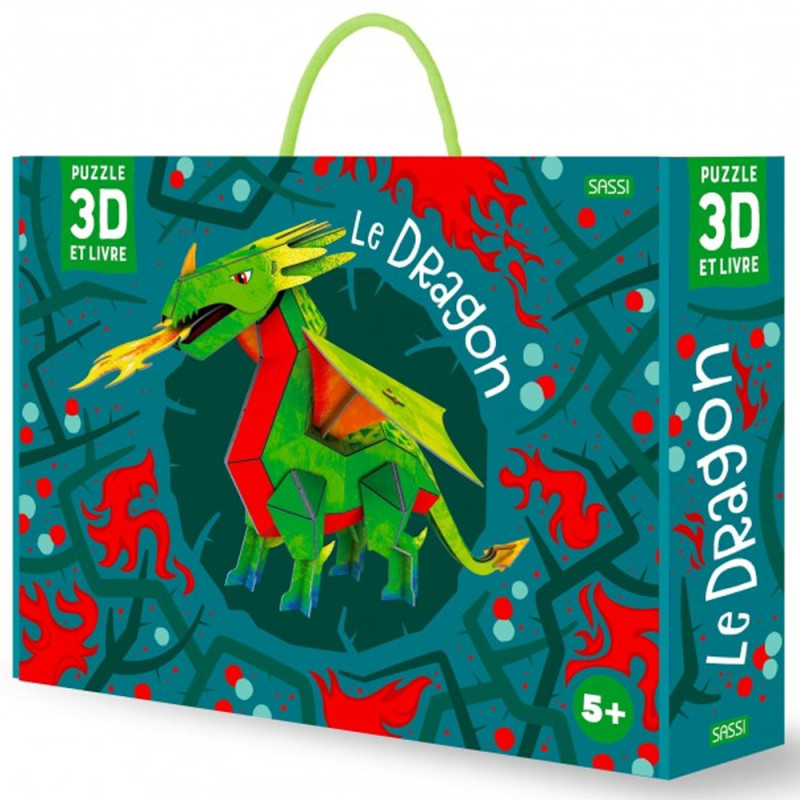 Puzzle 3D + Livre, Le Dragon - Sassi