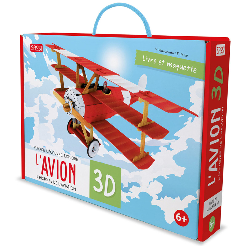 Voyage, Découvre, Explore - L'avion 3D - Sassi