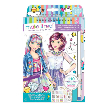 Carnet de Croquis de Mode, Rêve Numérique - Make It Real