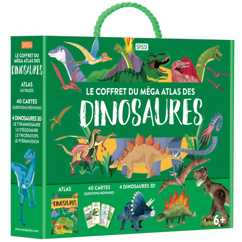 Coffret Du Méga Atlas Des Dinosaures - Sassi