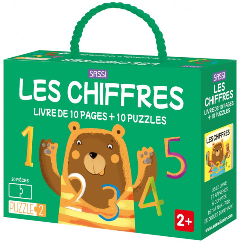 Coffret Puzzle 2 Les Chiffres 20pcs - Sassi