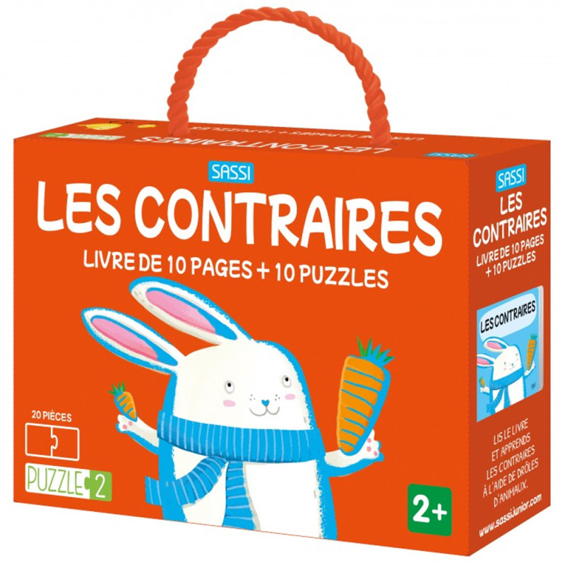 Coffret Puzzle 2 Les Contraires 20pcs - Sassi