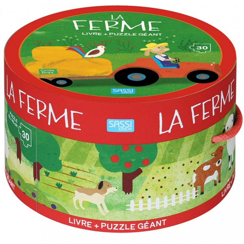 Coffret Puzzle La Ferme 30pcs - Sassi