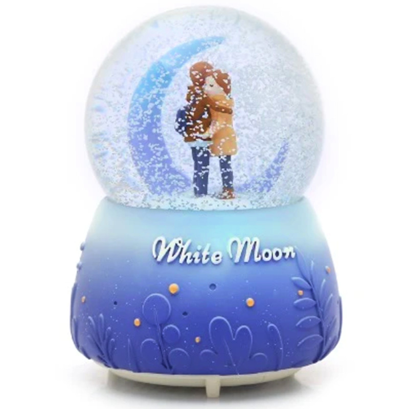 Boule De neige Musicale Led Gm, White Moon