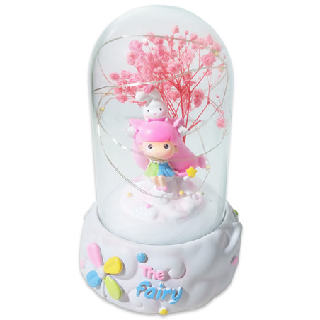Cloche En Verre Lumineuse Musicale Pm, The Fairy