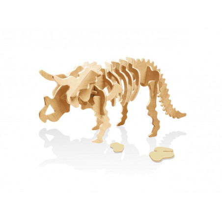 Dinosaure 3D à Assembler : Triceratops - Buki