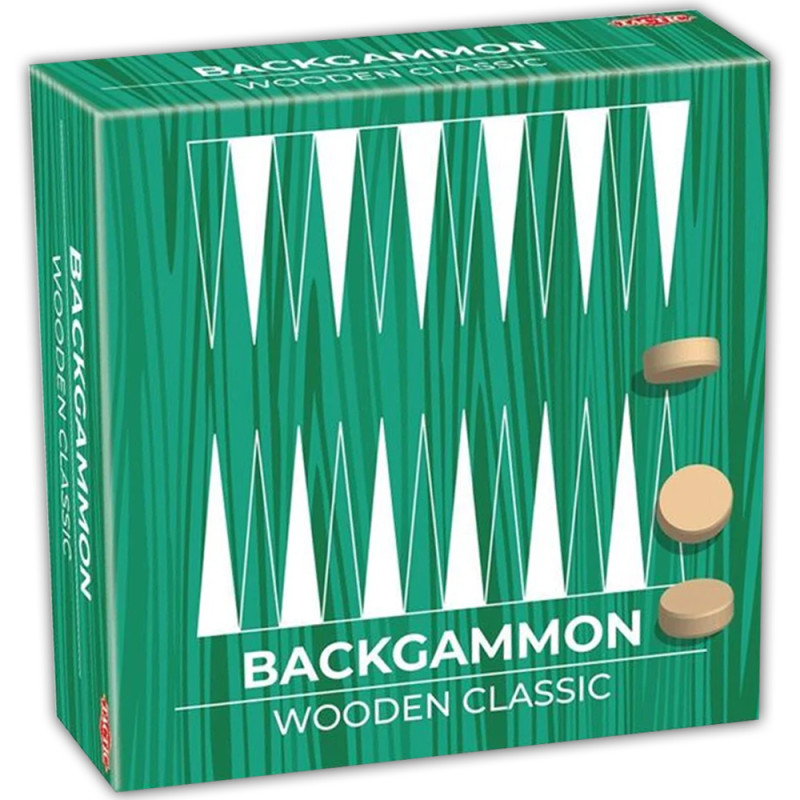 Mini Coffret Backgammon En Bois, Tactic