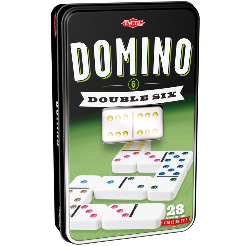 Domino Double 6 Boîte Métal, Tactic