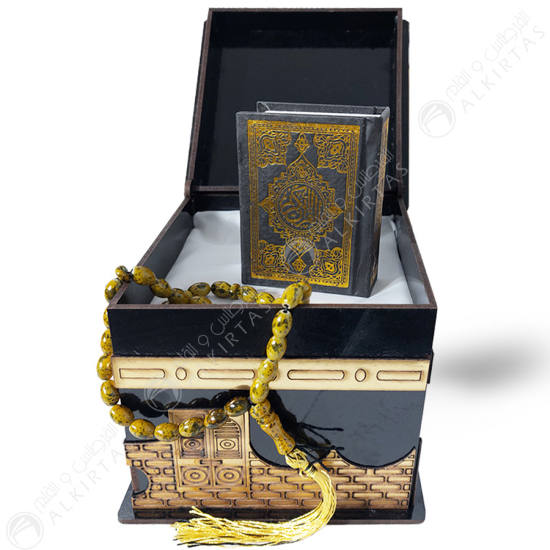 Coffret Kaaba En Bois - علبة خشبية مجسمة للكعبة
