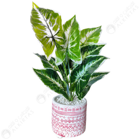 Plante Artificielle Avec Pot En Argile