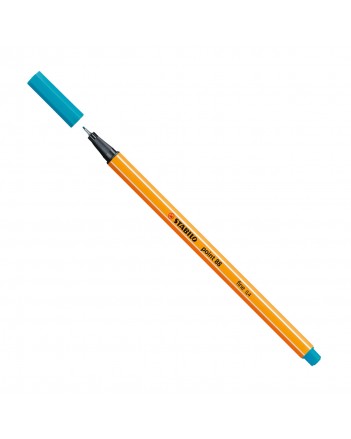 Stylo Feutre Pointe Fine 88 Bleu Clair - Stabilo