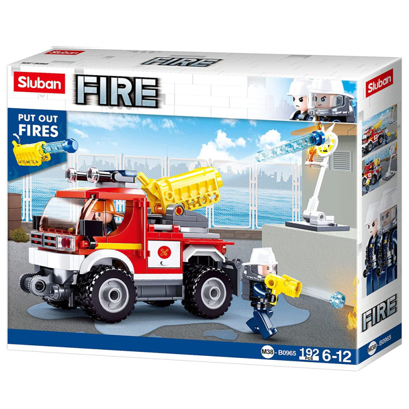 Véhicule De Pompiers Tout-Terrain, Sluban - Réf. M38-B0965