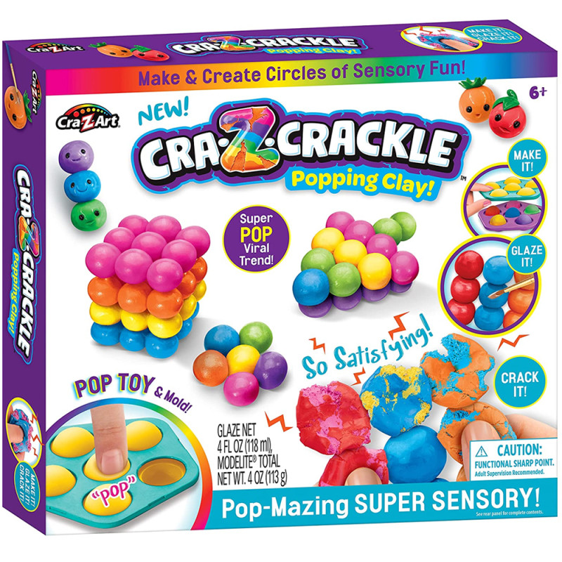 Kit D'activités Super Sensorielles, Popping Clay - Cra-Z-Art