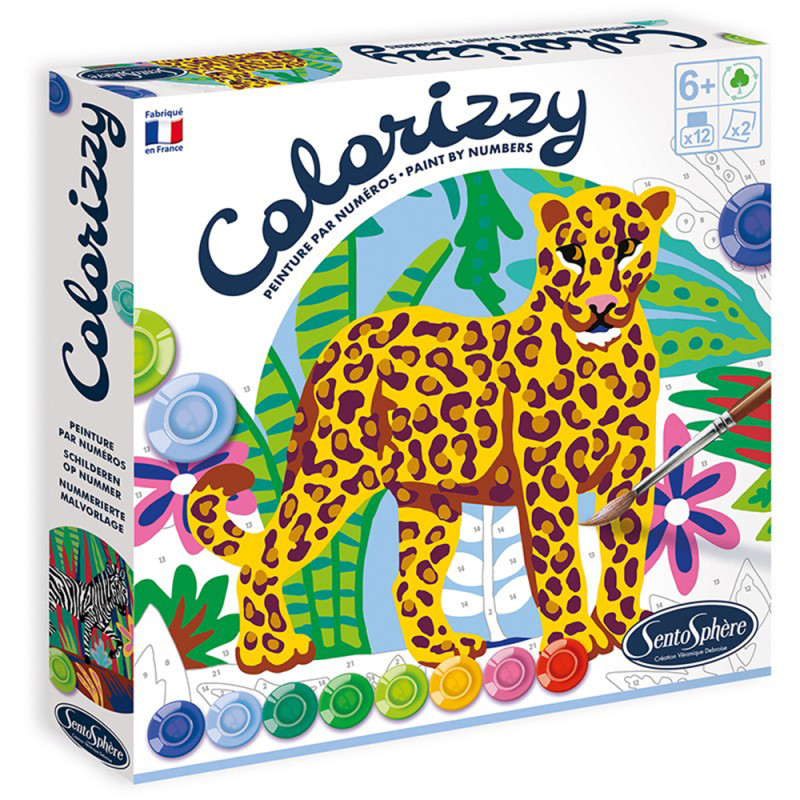 Colorizzy Peinture Par Numéros, Zèbre et Léopard - Sentosphère