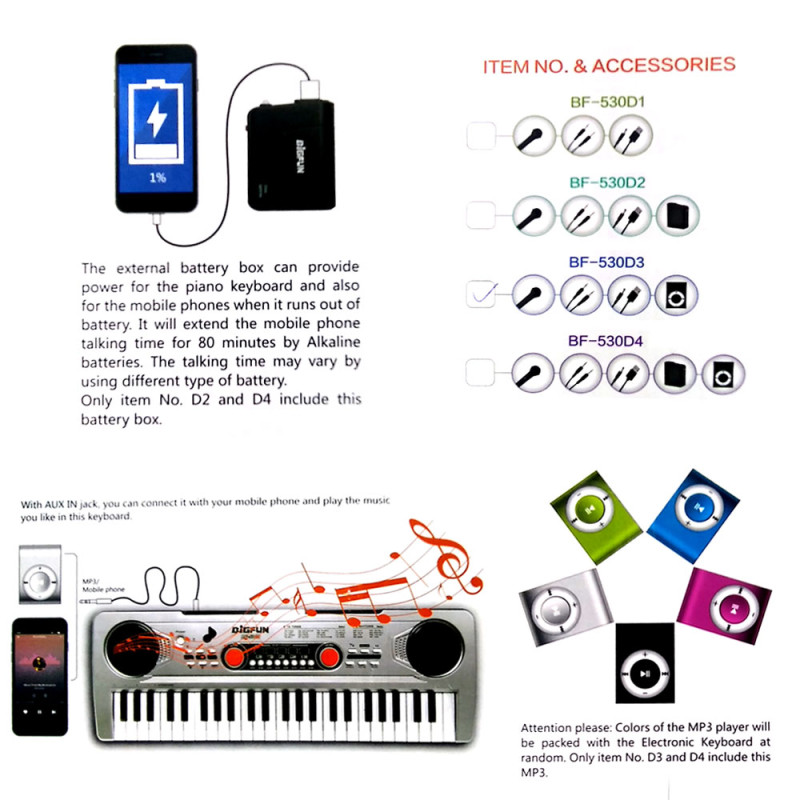Piano - Electronic Keyboard - BIGFUN