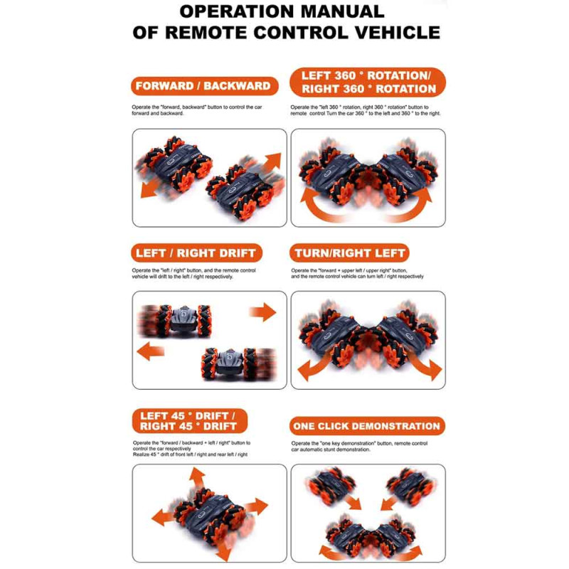 R/C Extreme Drift Car- Voiture de Cascade - Réf.SQ2335-058