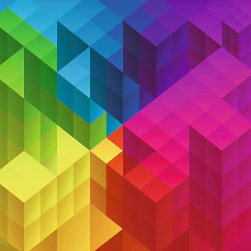 Puzzle 1000 pcs, Cube Dégradé - Trefl Prime