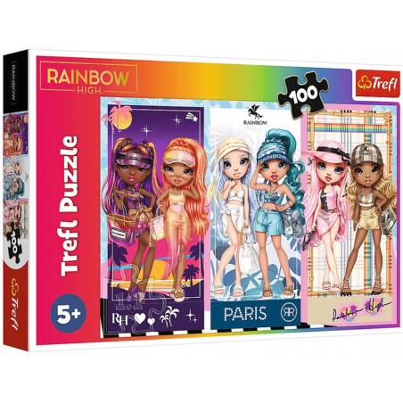 Puzzle 100 Pcs, Poupées Arc-En-Ciel - Trefl