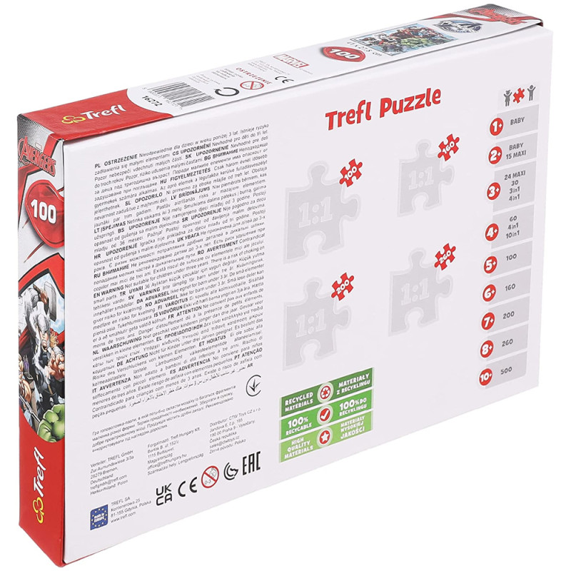 Puzzle 100 Pcs, Attaquons - Trefl