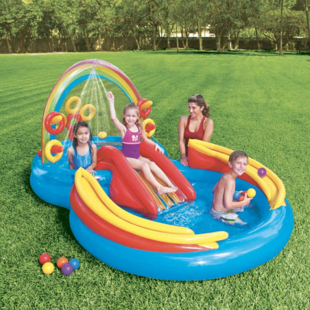 Aire De Jeux Gonflable Arc En Ciel - Intex