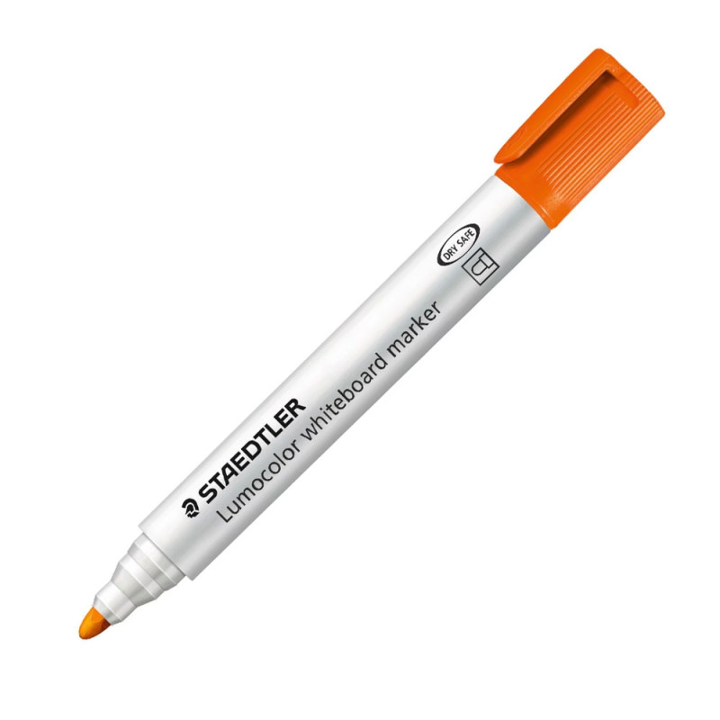 Marqueur Pour Tableau Blanc - ORANGE - Pointe Biseautée - STAEDTLER - Lumocolor® (351-4)