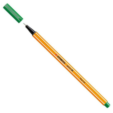 Stylo Feutre Pointe Fine 88 Vert - Stabilo