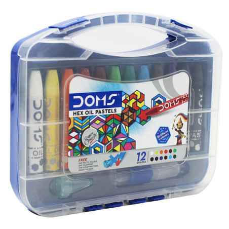 Crayon Pastel - DOMS - P12 - Hexagonal