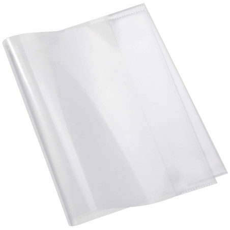 Protège-Cahier En PVC Cristal 17x22 cm, Transparent - Purple