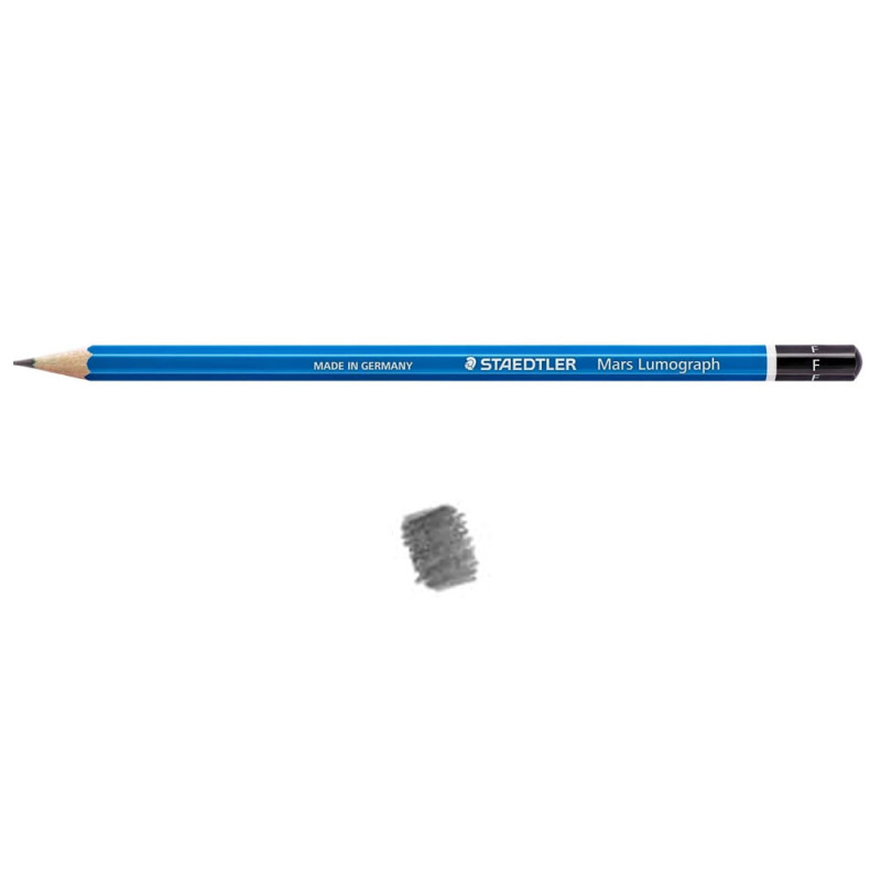 Crayon Graphite Noir - STAEDTLER - F - Mars® Lumograph® - Art Nr.100