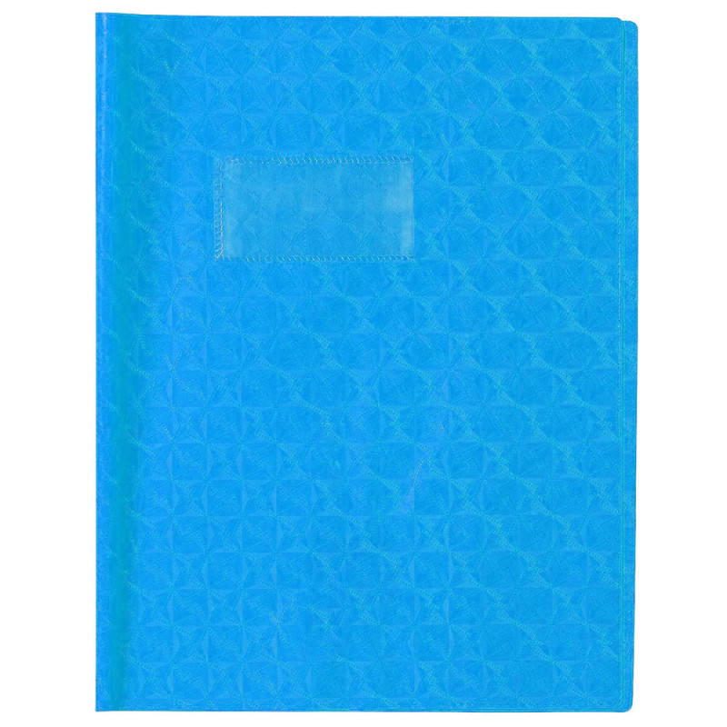 Protège-Cahier en Pvc Diamant, Bleu 17×22 cm - Office Plast