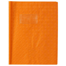 Protège-Cahier en Pvc Diamant, Orange 17×22 cm - Office Plast