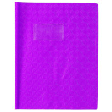 Protège-Cahier en Pvc Diamant, Violet 17×22 cm - Office Plast