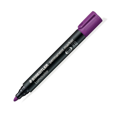 Marqueur Permanent Lumocolor Pointe Ogive, Violet - Staedtler