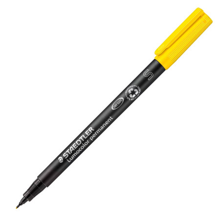 Feutre Permanent Lumocolor Fine 0.4mm, Jaune - Staedtler