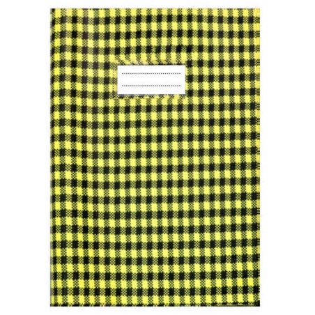 Protège-Cahier En PVC Vichy A4, Jaune - Purple