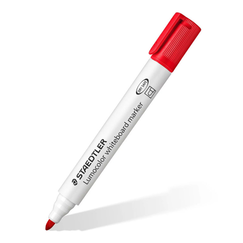 Marqueur Pour Tableau Blanc - ROUGE - Pointe Biseautée - STAEDTLER - Lumocolor® (351-2)