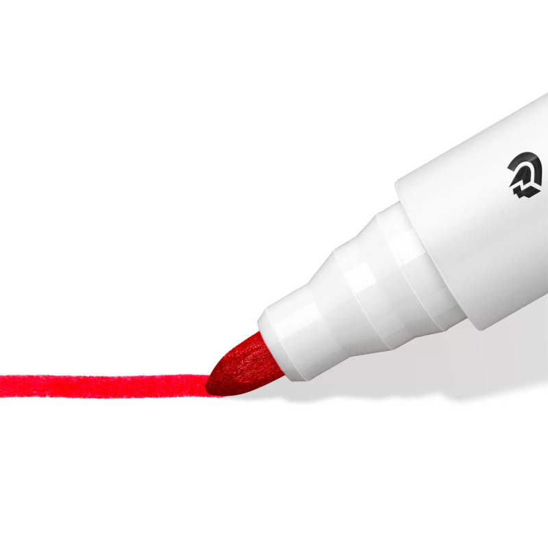 Marqueur Pour Tableau Blanc - ROUGE - Pointe Biseautée - STAEDTLER - Lumocolor® (351-2)